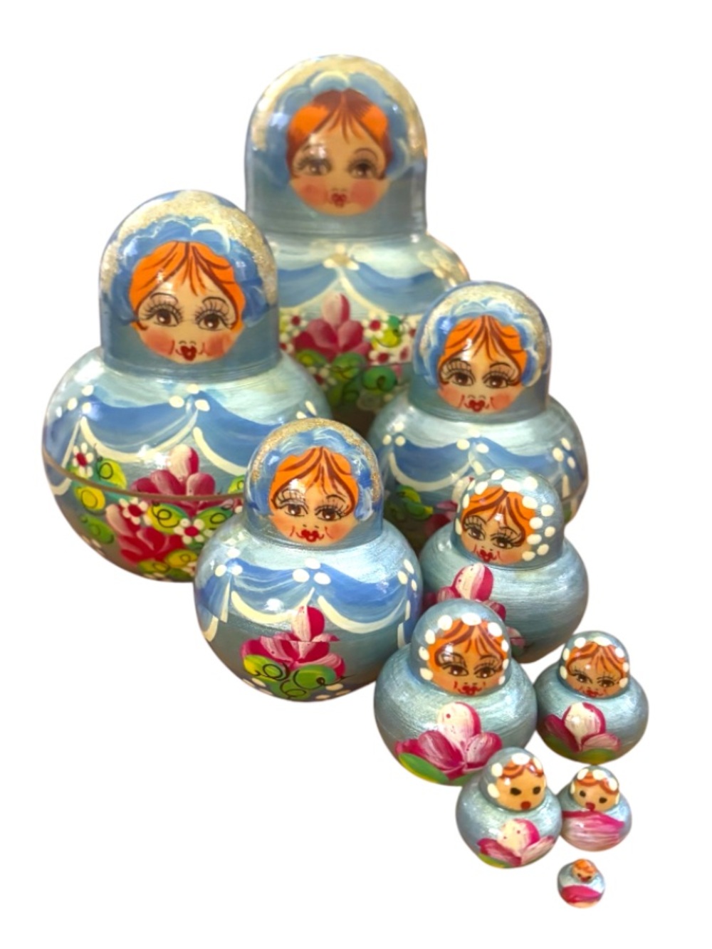 RUSSIAN NESTING DOLLS➕Matryoshka Set of 10 Dolls